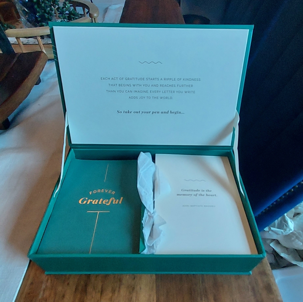 Teal Gratitude Journal Set